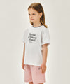 Marithé François Girbaud Kids Neck Point Lettering Tee