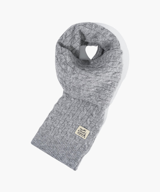 Marithé François Girbaud Kids Cable Muffler Heather Gray