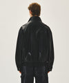 Marithé François Girbaud FAUX LEATHER HIGH NECK JACKET