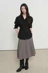 General Idea WOMAN Belted Pintuck Shirt