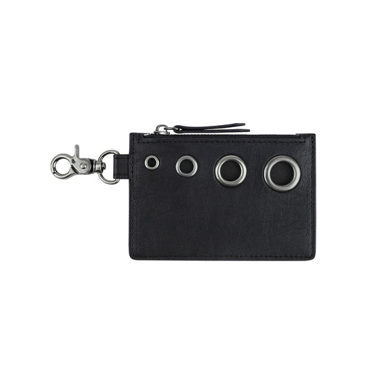 Mahagrid Eyelet Wallet Black