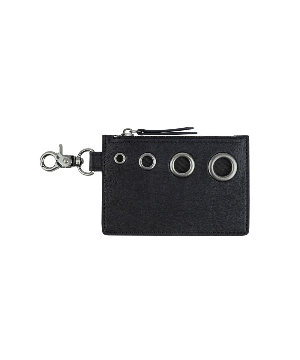 Mahagrid Eyelet Wallet Black
