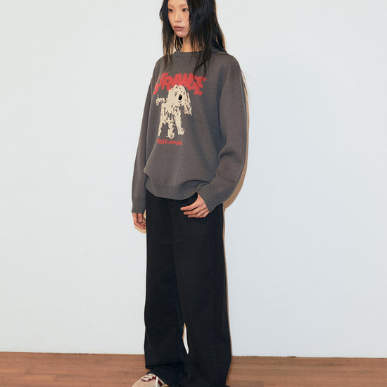 Mahagrid Strange Puppy Knit Sweater
