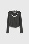 General Idea WOMAN Strap Layered Cardigan