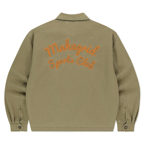 Mahagrid Washed Drizzler Blouson Jacket