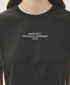 Marithé François Girbaud W SILVER LETTERING CROP TEE
