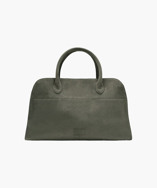 Marithé François Girbaud Classic Logo Suede Tote Bag