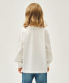 Marithé François Girbaud Kids Doodle Classic Logo Long Sleeve Tee White