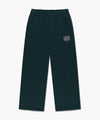 Marithé François Girbaud Kids Classic Logo Straight Sweat Pants (Brushed) Dark Green