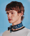 Marithé François Girbaud [MARITHE_DISNEY] MICKEY_PATTERN BANDANA navy