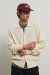 General Idea UNISEX Waffle Bouclé Collar Cardigan