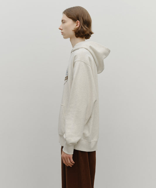 Marithé François Girbaud Vintage Stamp Graphic Hoodie (Brushed) Oatmeal