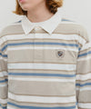 Marithé François Girbaud STRIPE COLLAR LONG SLEEVE