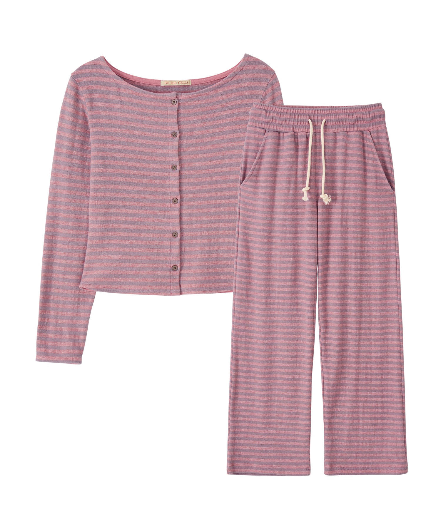 Bitter Cells [Set] Essential ST Knit Cardigan & Pants - 3 Colors