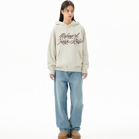 Mahagrid Letter Ink Logo Hoodie