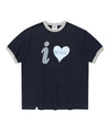 Cavish I LOVE MUSIC RINGER SS TEE [NAVY]