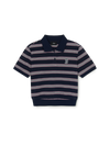 MLB Women's Varsity Stripe Crop Polo T-shirt