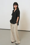 General Idea WOMAN Embroidery Lace Half Shirt