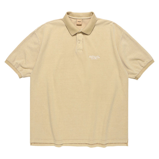 Mahagrid Third Logo PK Pigment Polo in Beige