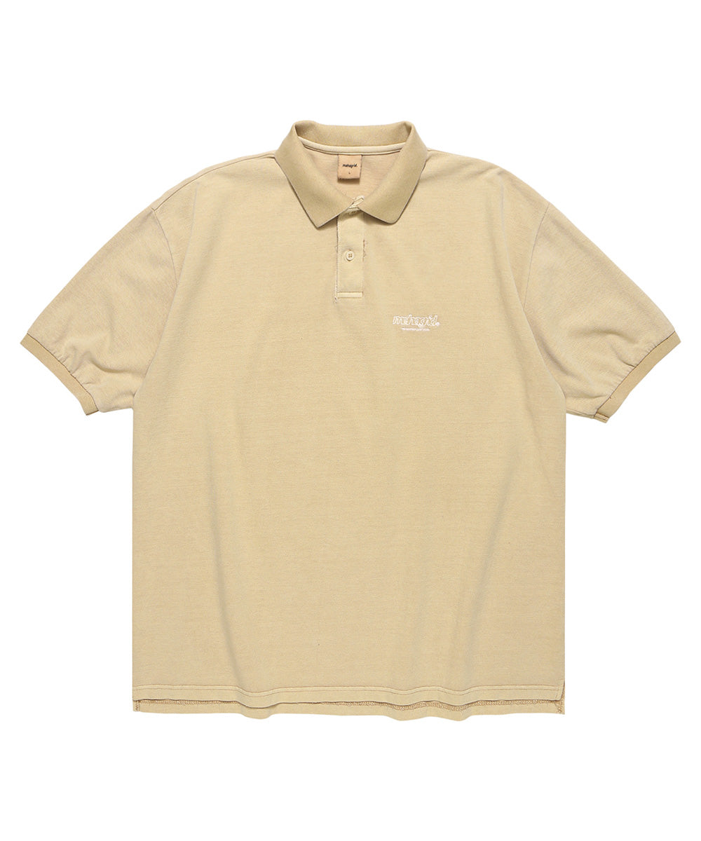Mahagrid Third Logo PK Pigment Polo in Beige