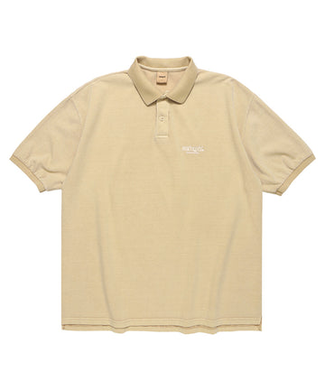 Mahagrid Third Logo PK Pigment Polo in Beige