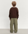 Marithé François Girbaud Kids Doodle Classic Logo Cargo Sweat Pants Black