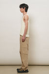 General Idea MAN Banding Layered Cargo Pants [BEIGE]