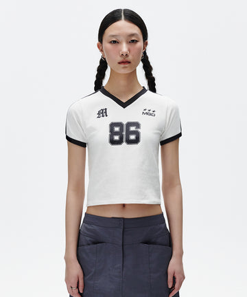 Mahagrid Football Ringer Tee
