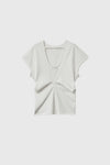 General Idea WOMAN Back Point Drape T-Shirt