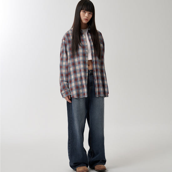 Mahagrid Raw Cut Ombre Shirt