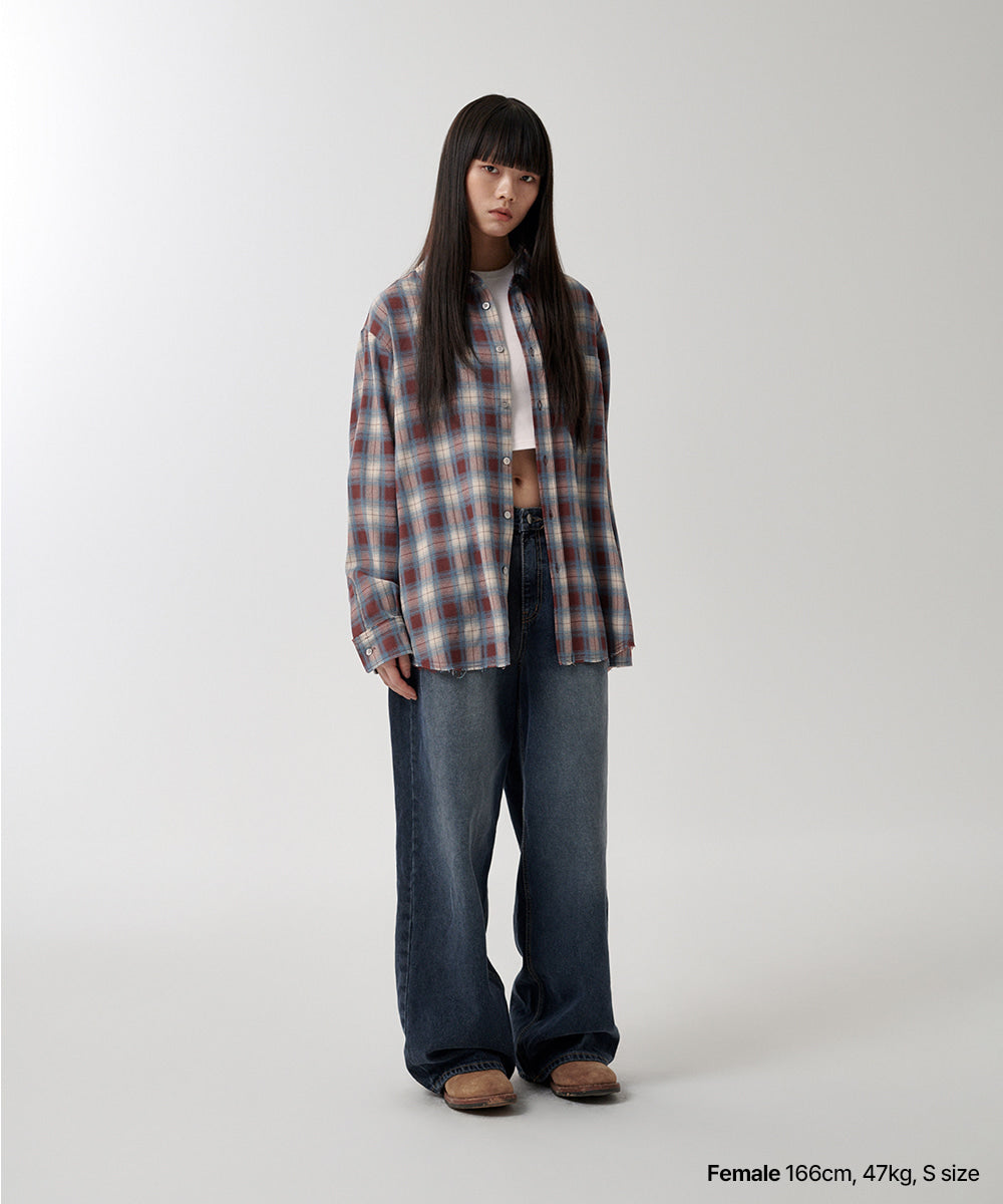 Mahagrid Raw Cut Ombre Shirt