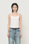 General Idea WOMAN Eyelet U-Neck Sleeveless