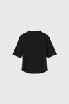General Idea WOMAN Acetate Mock Neck Short Sleeve T-Shirt