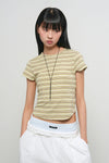 General Idea WOMAN Slim Fit Multi Stripe T-Shirt