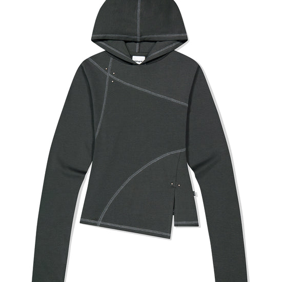 Mahagrid Curved Slim Hoodie