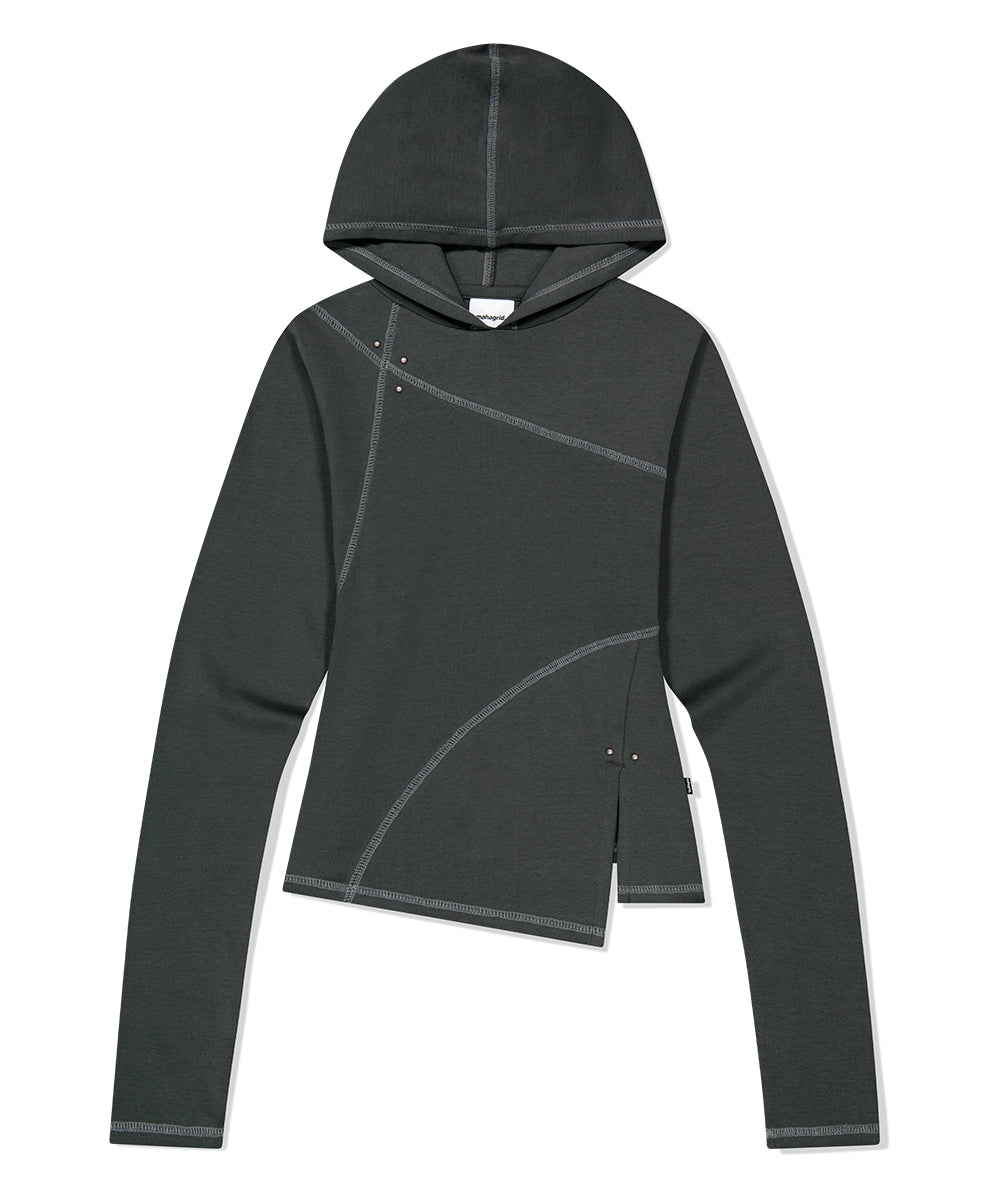 Mahagrid Curved Slim Hoodie