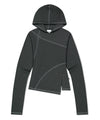 Mahagrid Curved Slim Hoodie