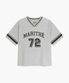 Marithé François Girbaud Kids V Neck Nylon Woven Tee