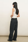 General Idea XS Exclusive Women's Semi Wide Denim Pants in Navy