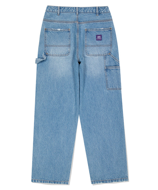 Mahagrid Double Knee Denim Pant [Blue]