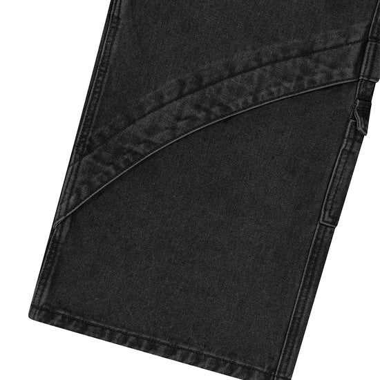 Mahagrid Wide Cargo Denim Pant