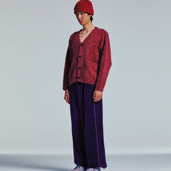 Nice Ghost Club Boucle 3Stars Logo Cardigan [Pink]