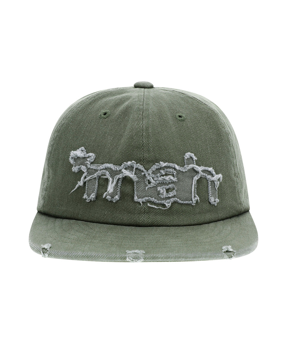 Mahagrid Washed Raw Cut Mah Cap [Khaki]