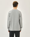 Marithé François Girbaud DOODLE CLASSIC LOGO LONG SLEEVE TEE HEATHER GRAY