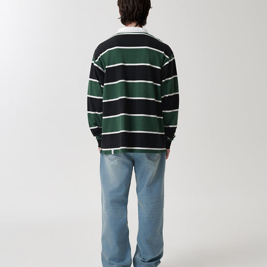 Mahagrid Stripe Rugby Shirt
