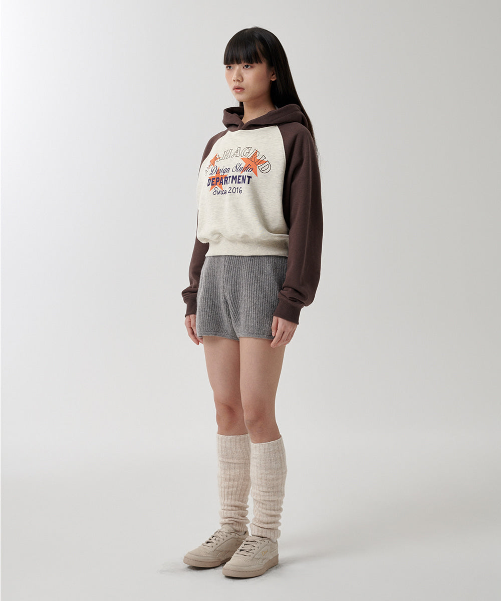 Mahagrid Department Star Crop Hoodie
