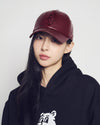 ADLV LINE AC BEAR VEGAN LEATHER BALL CAP