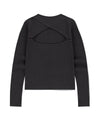 Mahagrid Cut Off Long Sleeve Knit