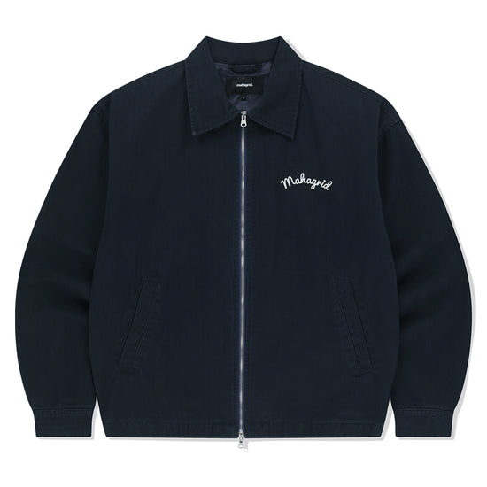 Mahagrid Washed Drizzler Blouson Jacket
