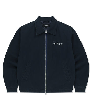 Mahagrid Washed Drizzler Blouson Jacket